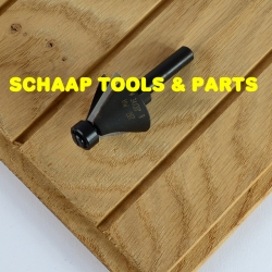 Fasefrees 30 graden HW schacht 8mm met geleidelager 12mm | 24563-5-34030